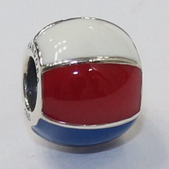 New Pandora Beach Ball Authentic Mixed Enamel Charm Bead - Picture 3 of 3